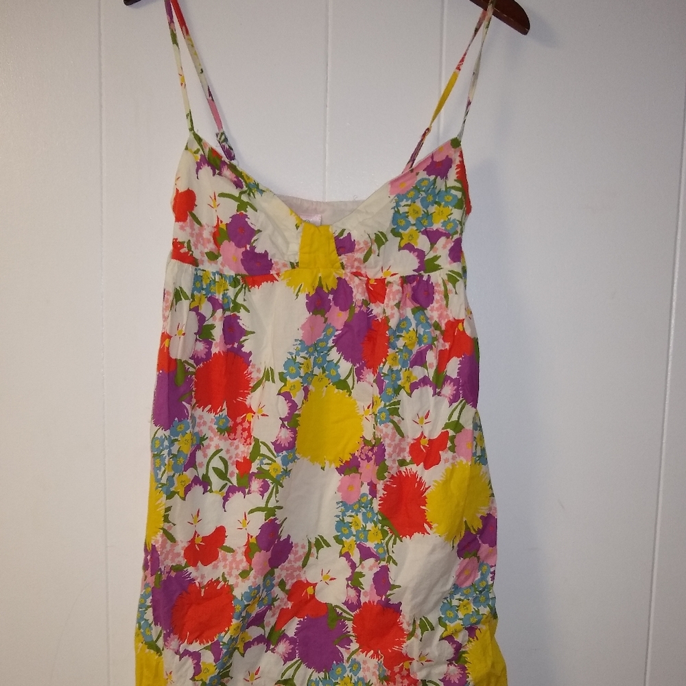Aqua Women Floral Multicolor Dress Size S